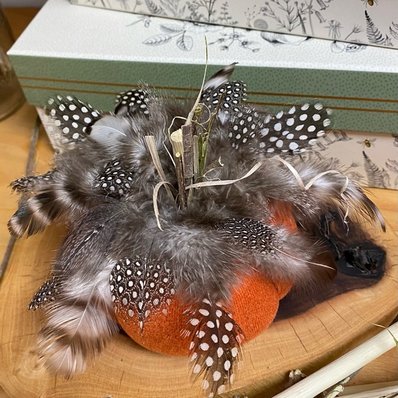 Handmade orange and black pumpkin decor - Picture 2 of 3